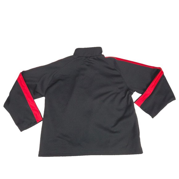 Oscar De La Hoya full zip warm up jacket men sz M Medium black red - Picture 9 of 9